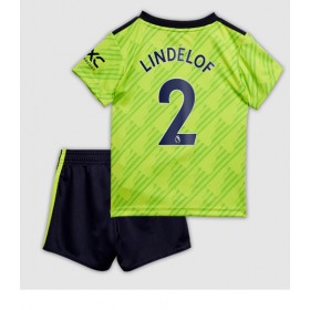 Baby Fußballbekleidung Manchester United Victor Lindelof #2 3rd Trikot 2022-23 Kurzarm (+ kurze hosen)